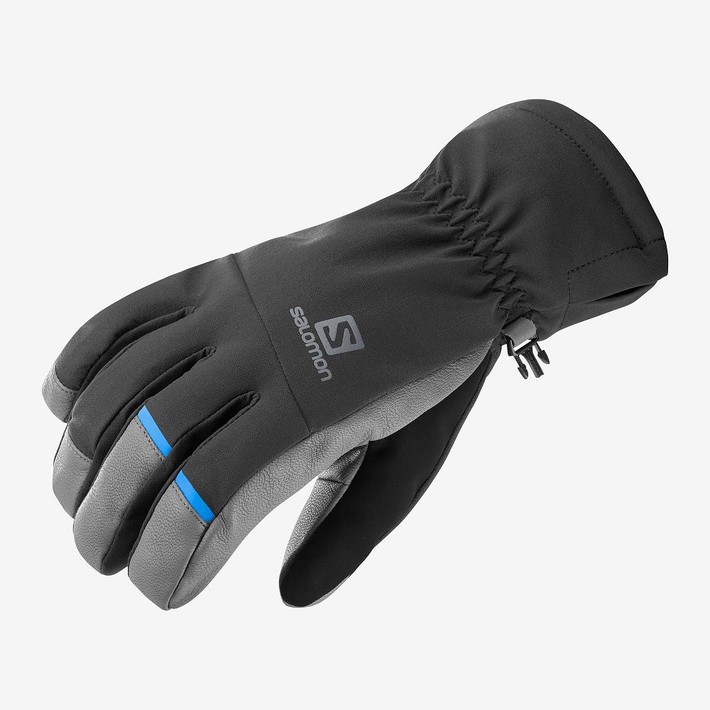 Gants Salomon Homme Noir - Salomon PROPELLER DRY M - France (4253-AOIQL)